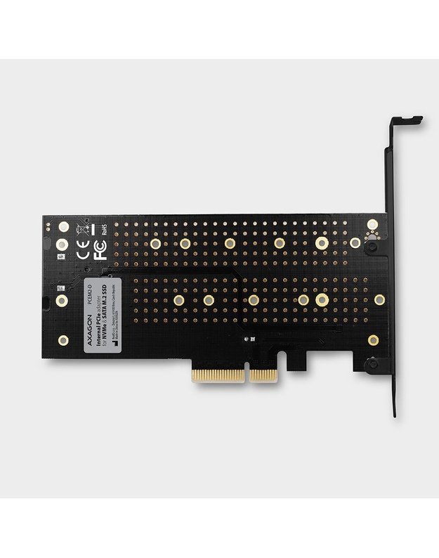 SSD ACC ADAPTER NVME/SATA/M.2/SP&LP PCEM2-D AXAGON