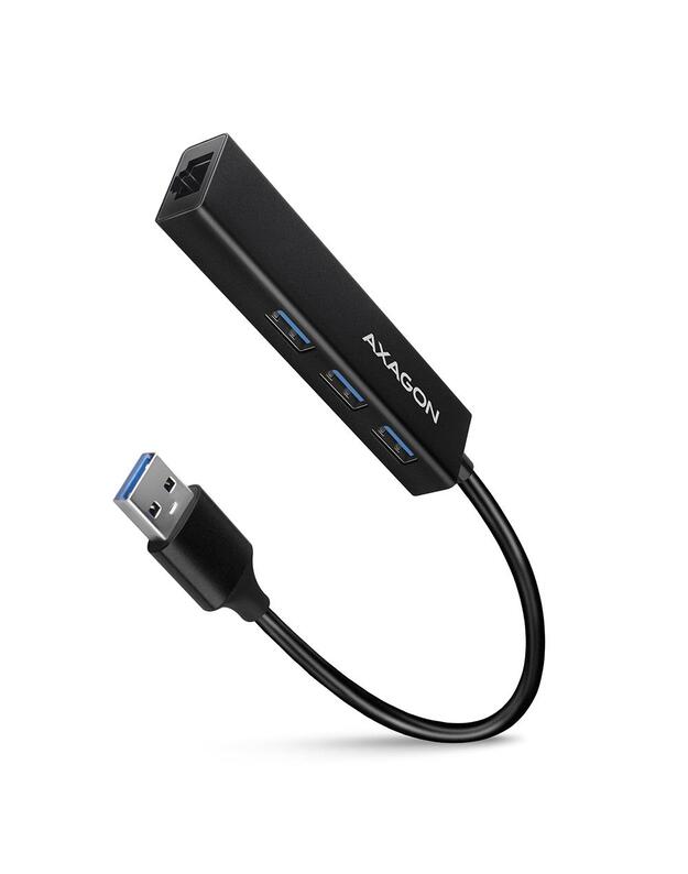I/O HUB USB3.2 3PORT GLAN/0.2M HMA-GL3A AXAGON