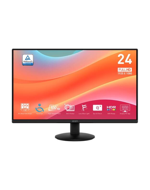 LCD Monitor|MSI|23.8 |Business|Matte|Panel IPS|1920x1080|16:9|100Hz|1 ms|Tilt|Colour Black|PROMP242L