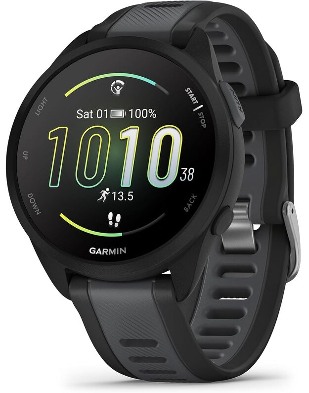 Garmin Forerunner 165 Smart Watch Black/Slate Grey, 010-02863-20