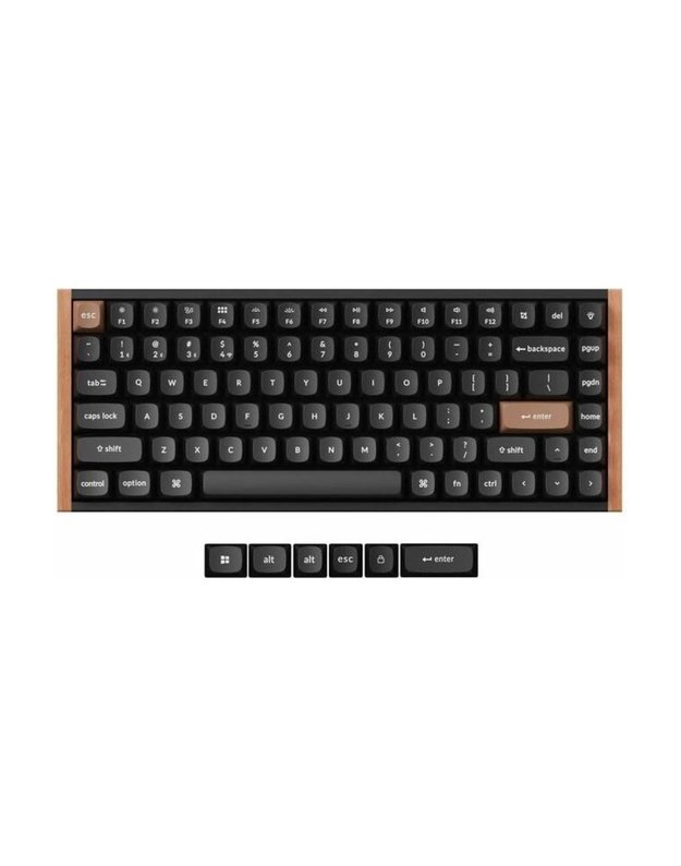 Belaidė klaviatūra Keychron K2 HE Special Edition, juoda (K2H-F1)