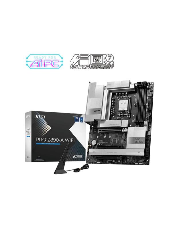 Mainboard|MSI|Intel Z890|LGA1851|ATX|Memory DDR5|Memory slots 4|PROZ890-AWIFI
