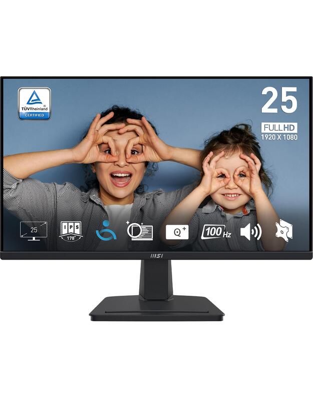 LCD Monitor|MSI|PRO MP251|24.5 |Business|Panel IPS|1920x1080|16:9|100 Hz|1 ms|Speakers|Colour Black|PROMP251