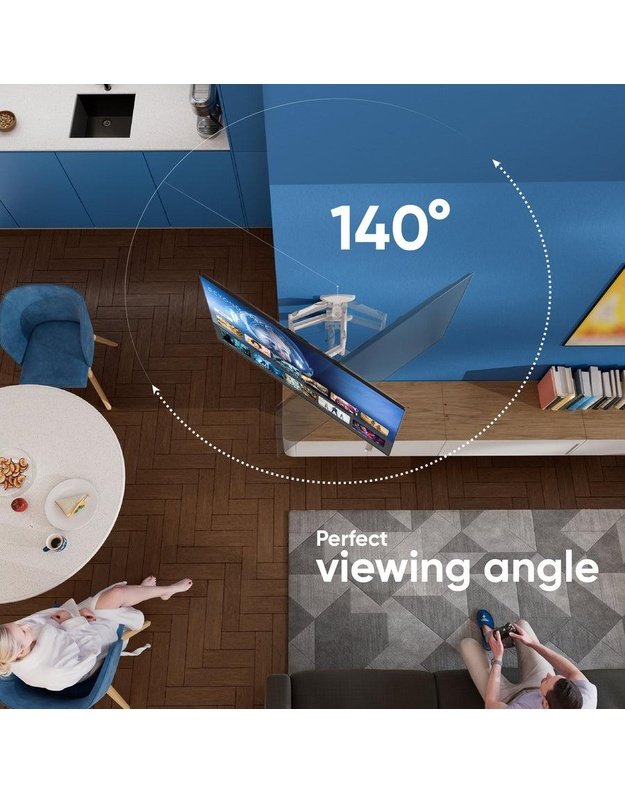 Sieninis televizoriaus laikiklis Onkron 37–70", baltas (M5-W)