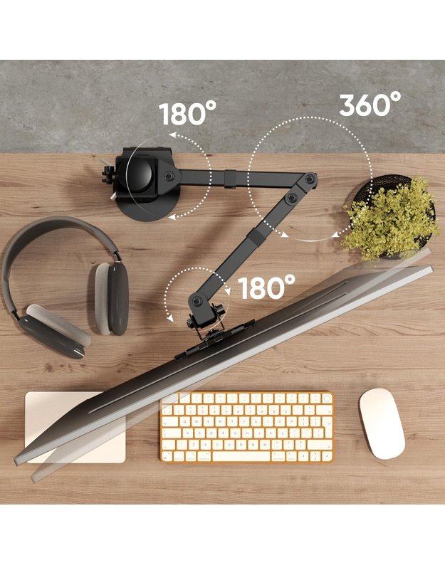 MONITOR ACC WALL MOUNT/13-34  BLACK D121E-B ONKRON