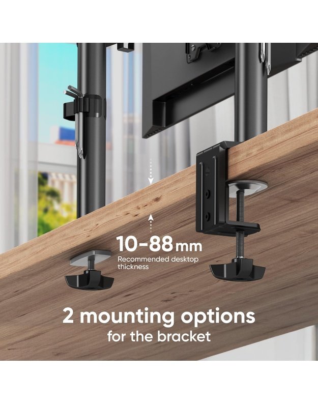 MONITOR ACC WALL MOUNT/13-34  BLACK D121E-B ONKRON