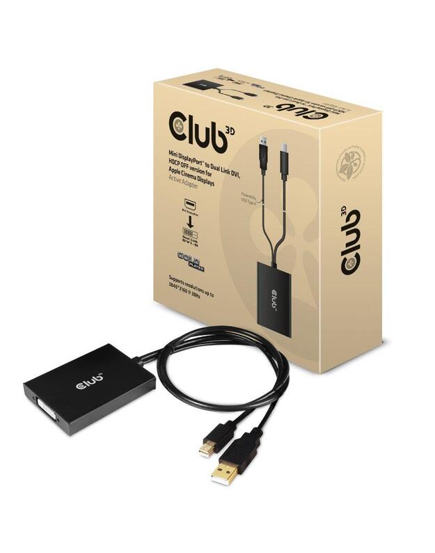 I/O ADAPTER MINI DP TO DVI/ACTIVE CAC-1130-A CLUB3D