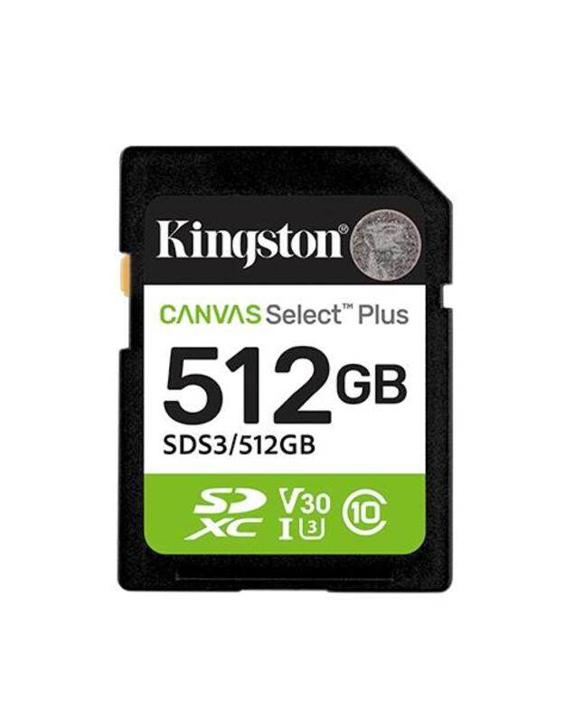 MEMORY SDXC 512GB UHS-I/SDS3/512GB KINGSTON