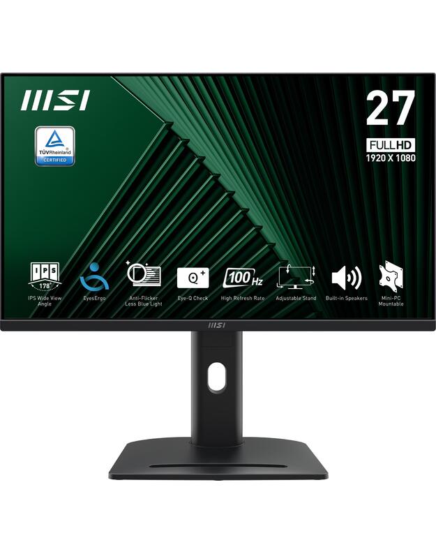 LCD Monitor|MSI|PRO MP275PG|27 |Business|Panel IPS|16:9|100 Hz|1 ms|PROMP275PG