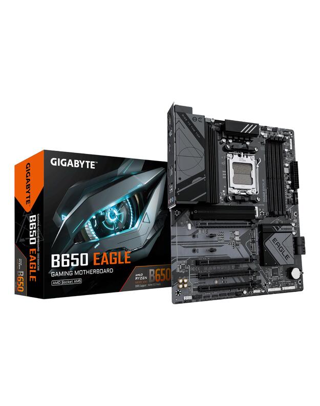 Mainboard|GIGABYTE|AMD B650|SAM5|ATX|Memory DDR5|Memory slots 4|B650EAGLE1.2