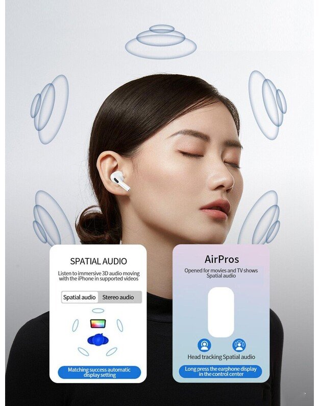 SENDEM GE05 PLUS TWS, baltos 4