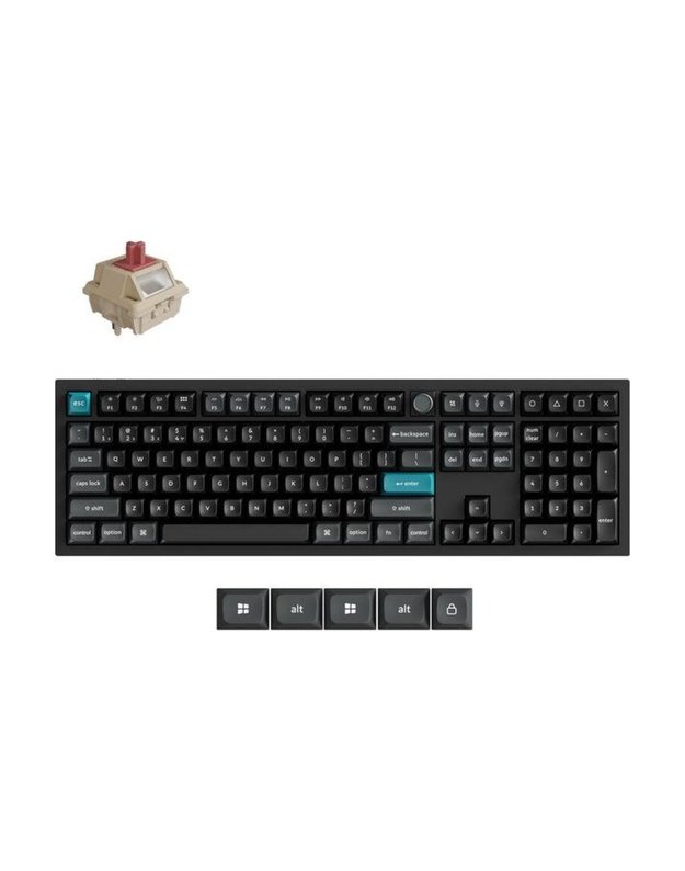 Belaidė klaviatūra Keychron Q6 Ultra, juoda (Q6U-M1)