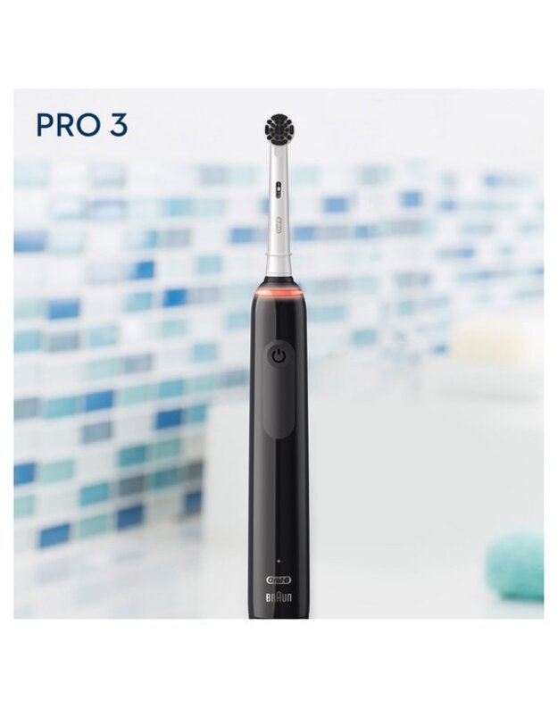 Elektrinis dantų šepetukas ORAL-B PRO3 3000 D505.513.3, juodas 2