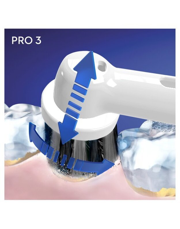 Elektrinis dantų šepetukas ORAL-B PRO3 3000 D505.513.3, juodas 7