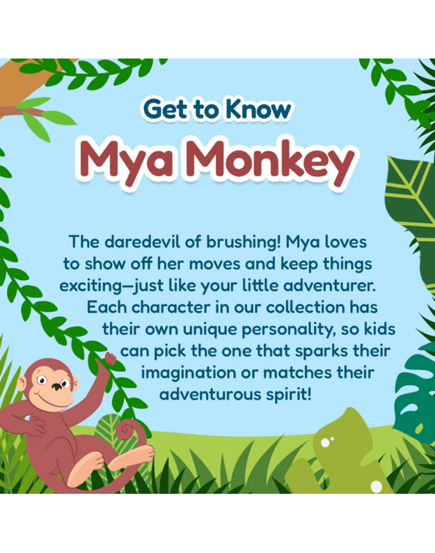 Elektrinis dantų šepetukas Brush baby WILDONES MONKEY 1