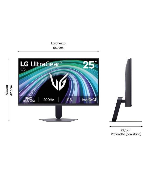 LCD Monitor|LG|24.4  |1920 x 1080 pixels|Full HD|Native aspect ratio 16:9|LCD|Flat|25G523B-B