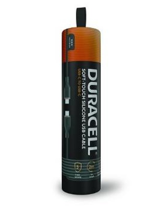 Kabelis Duracell USB-C – USB-C, 2 m (DRU8020A)