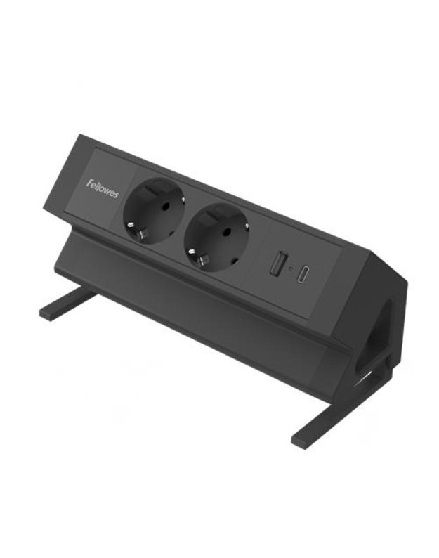 POWER DESK 2 TYPE F/BLACK 100137182 FELLOWES