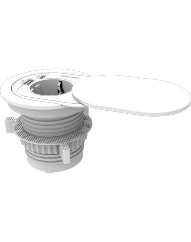 POWER STRIP SPOT TYPE F AMPRA/WHITE 100137178 FELLOWES