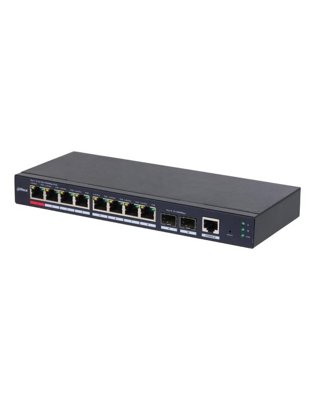 Switch|DAHUA|S4210-8GT-110|Switch type Managed|Switch layer L2|Form factor Desktop/Wall-Mounting|8xRJ-45 ports|RJ-45 Ports Type Gigabit Ethernet (10/100/1000)|2xFiber uplink ports quantity|Power over Ethernet (PoE) Yes|8xPower over Ethernet (PoE) ports qu