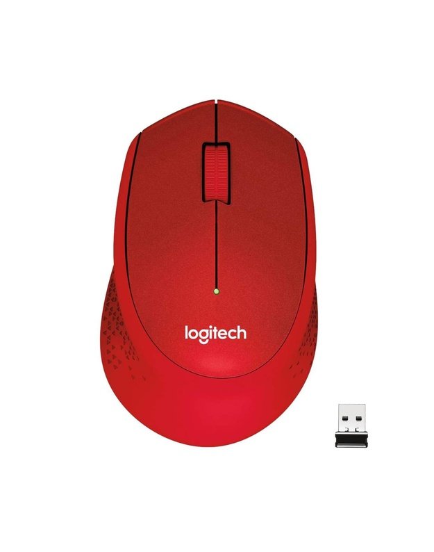 MOUSE USB OPTICAL WRL M330/SILENT RED 910-004911 LOGITECH