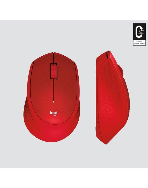 MOUSE USB OPTICAL WRL M330/SILENT RED 910-004911 LOGITECH