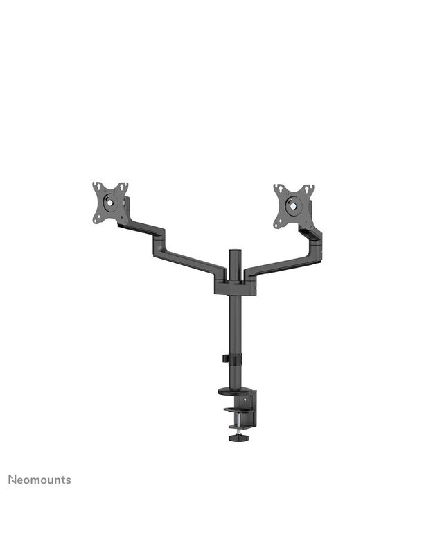 Dviejų monitorių stalo laikiklis Neomounts 17–27", juodas (DS60-425BL2)