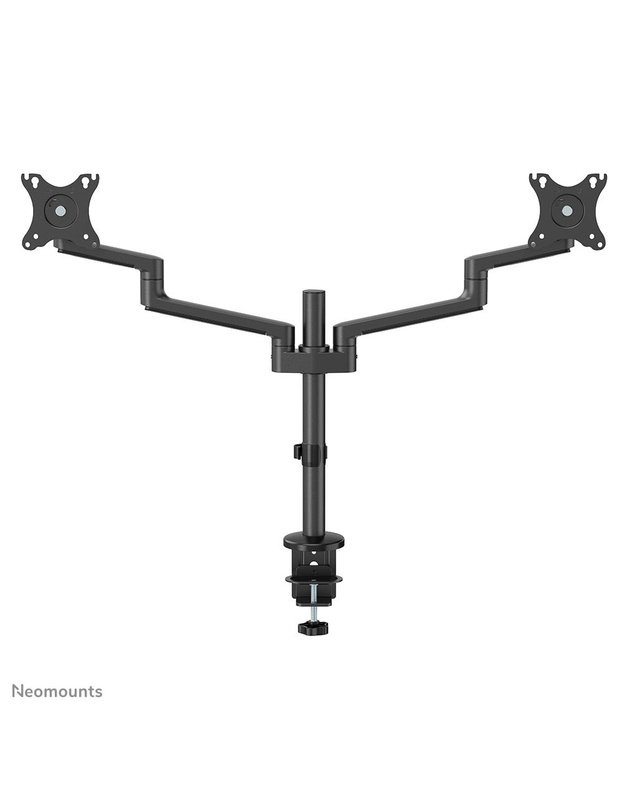 Dviejų monitorių stalo laikiklis Neomounts 17–27", juodas (DS60-425BL2)