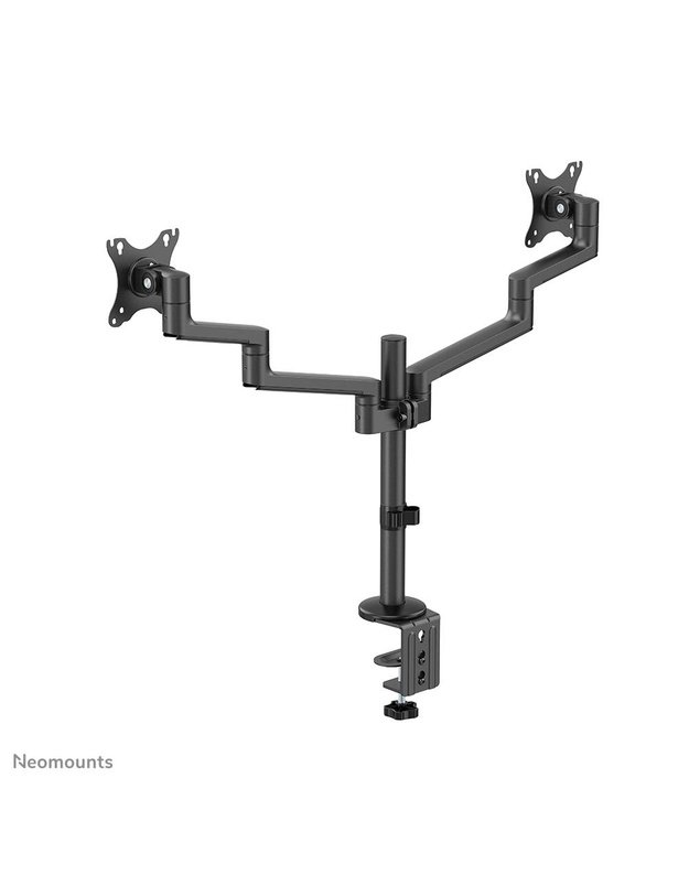 Dviejų monitorių stalo laikiklis Neomounts 17–27", juodas (DS60-425BL2)