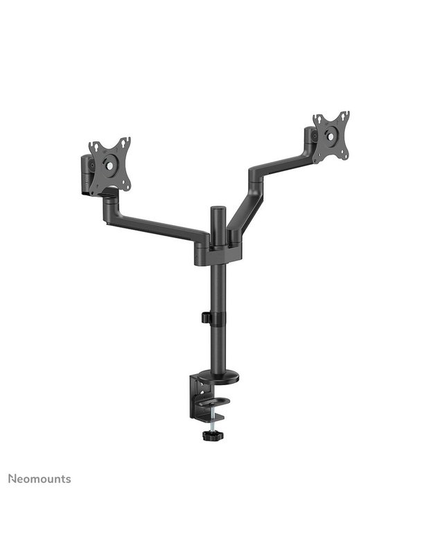Dviejų monitorių stalo laikiklis Neomounts 17–27", juodas (DS60-425BL2)