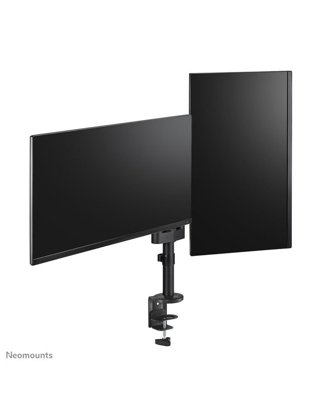 Dviejų monitorių stalo laikiklis Neomounts 17–27", juodas (DS60-425BL2)