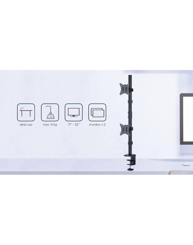 Monitoriaus laikiklis Gembird 17–32" (MA-D2-02)