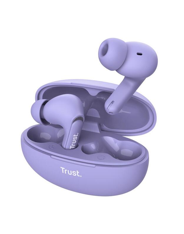 HEADSET EARBUDS YAVI BT ENC/PURPLE 25297 TRUST