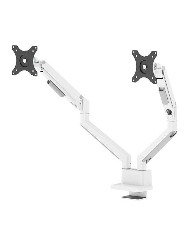 Stalinis laikiklis dviem monitoriams Neomounts 17–32", baltas (DS70-250WH2)