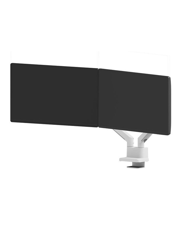 Stalinis laikiklis dviem monitoriams Neomounts 17–32", baltas (DS70-250WH2)