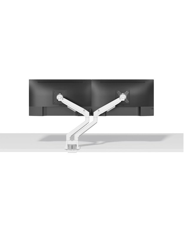 Stalinis laikiklis dviem monitoriams Neomounts 17–32", baltas (DS70-250WH2)