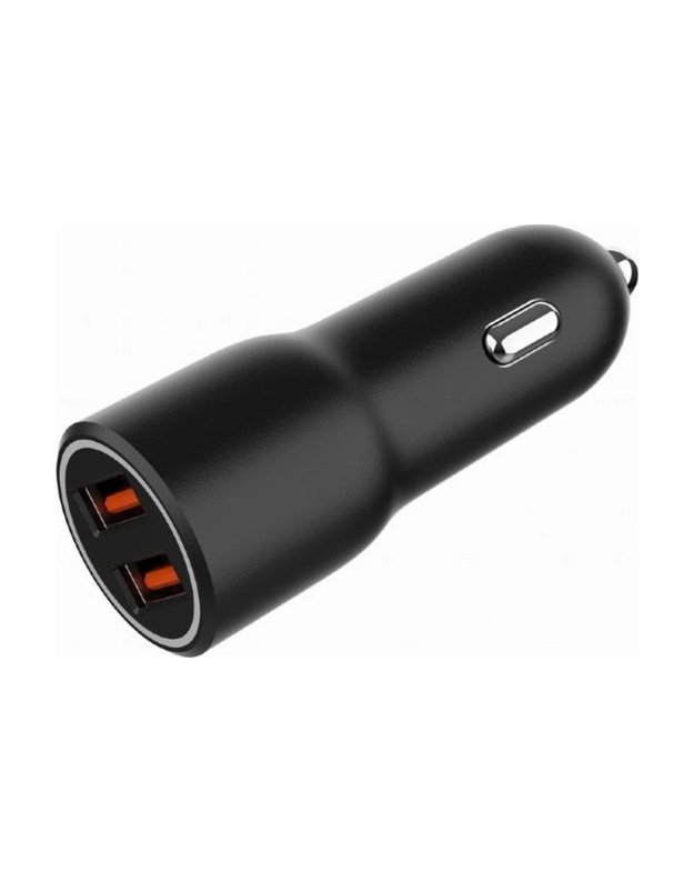 Automobilinis įkroviklis Gembird 2x USB, QC 36W (TA-UC-A2QC36-CAR-01)