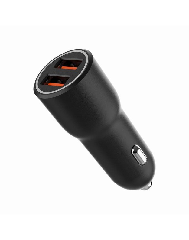 Automobilinis įkroviklis Gembird 2x USB, QC 36W (TA-UC-A2QC36-CAR-01)
