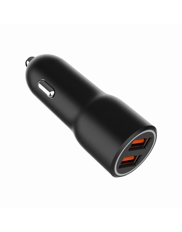 Automobilinis įkroviklis Gembird 2x USB, QC 36W (TA-UC-A2QC36-CAR-01)