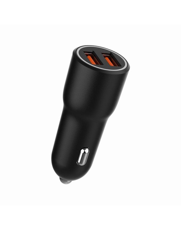 Automobilinis įkroviklis Gembird 2x USB, QC 36W (TA-UC-A2QC36-CAR-01)
