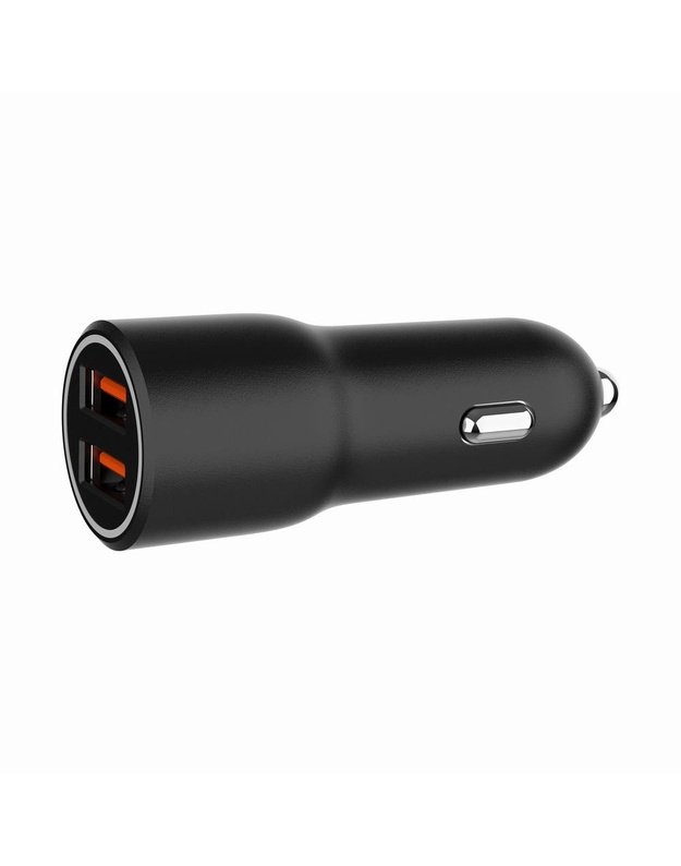 Automobilinis įkroviklis Gembird 2x USB, QC 36W (TA-UC-A2QC36-CAR-01)