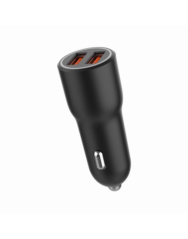 Automobilinis įkroviklis Gembird 2x USB, QC 36W (TA-UC-A2QC36-CAR-01)