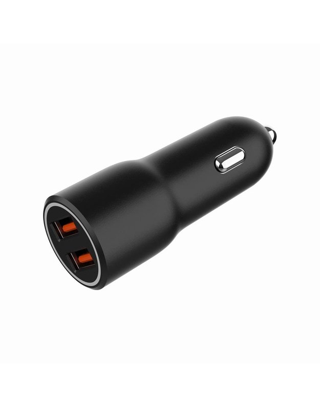 Automobilinis įkroviklis Gembird 2x USB, QC 36W (TA-UC-A2QC36-CAR-01)