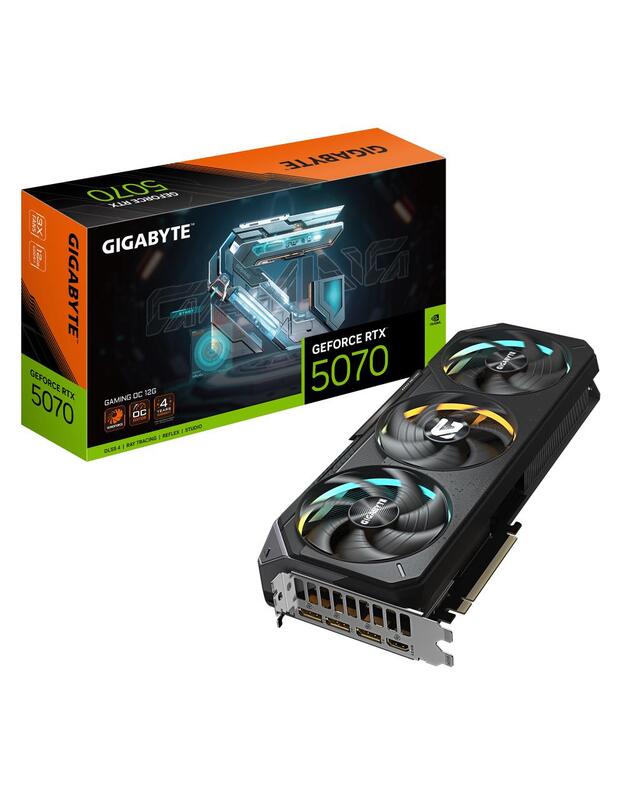 VGA PCIE16 RTX5070 12GB GDDR7/GVN5070GAMING OC-12GD GIGABYTE