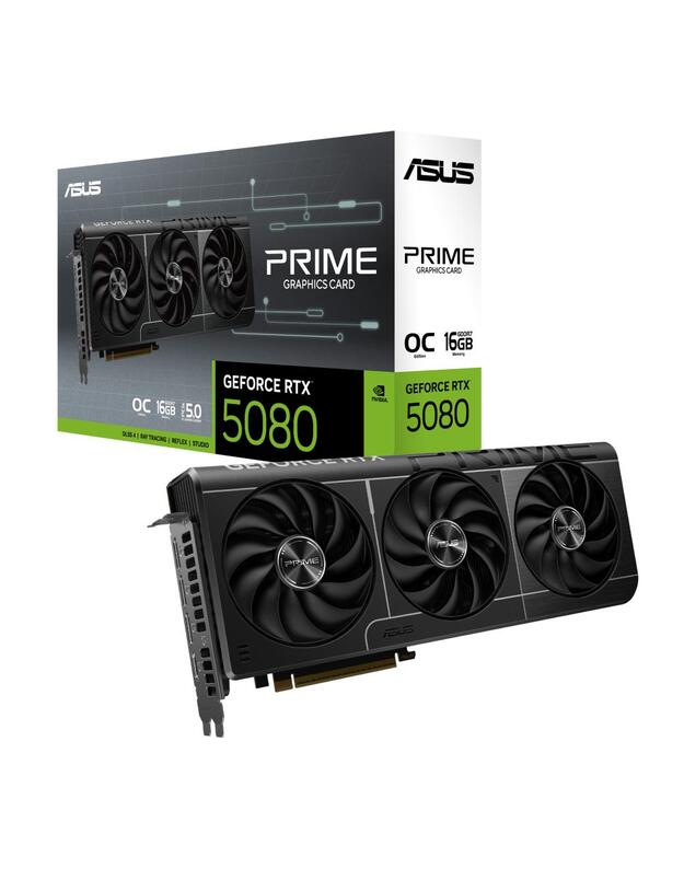 Graphics Card|ASUS|NVIDIA GeForce RTX 5080|16 GB|GDDR7|256 bit|PCIE 5.0 16x|1xHDMI|3xDisplayPort|PRIME-RTX5080-O16G