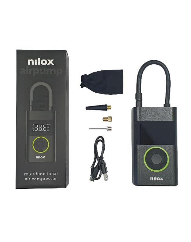 Портативный электрический воздушный насос NILOX Mini, черный