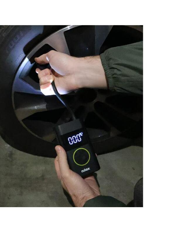 Портативный электрический воздушный насос NILOX Mini, черный