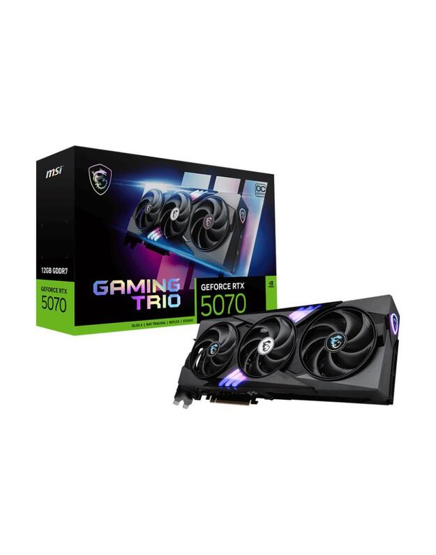 VGA PCIE16 RTX5070 12GB GDDR7/RTX5070 12G GAMING TRIO OC MSI