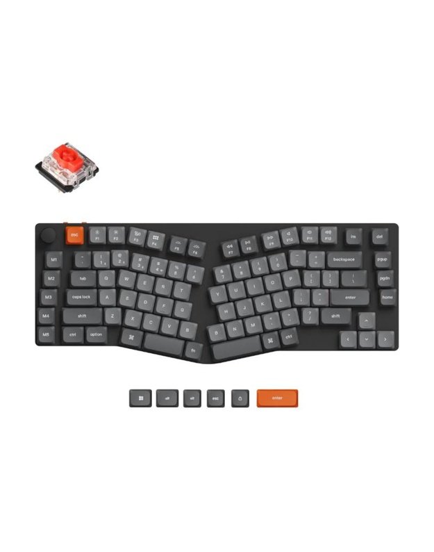 Belaidė klaviatūra Keychron K15 Max, juoda (K15M-A1)