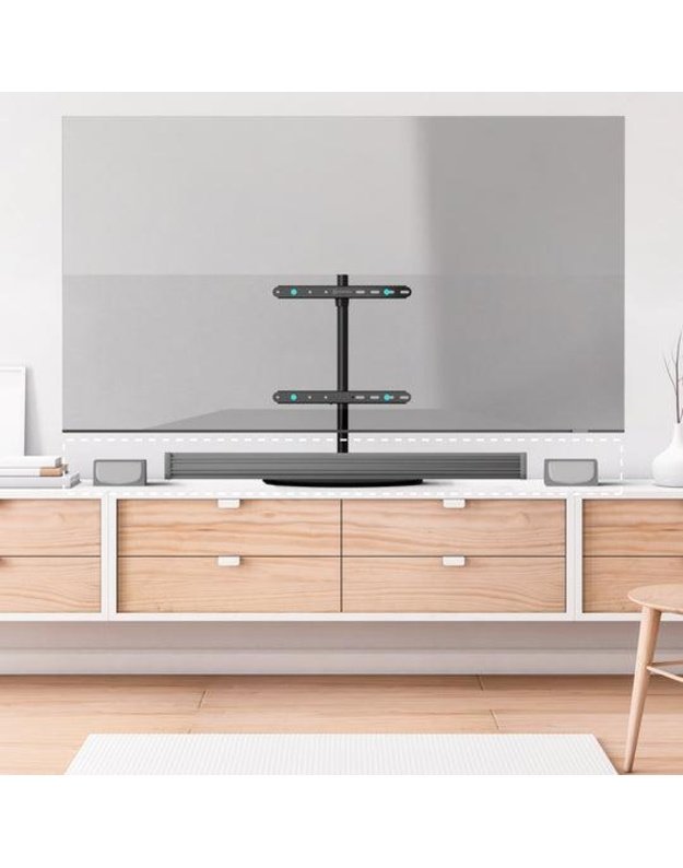 Stalinis televizoriaus stovas Onkron 32–65", juodas (PT2-B)
